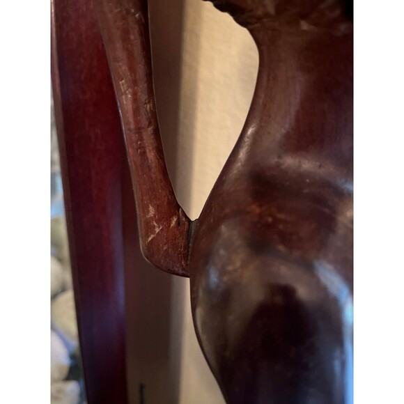 Vintage Hand Carved Wooden African Woman - Picture 12 of 12